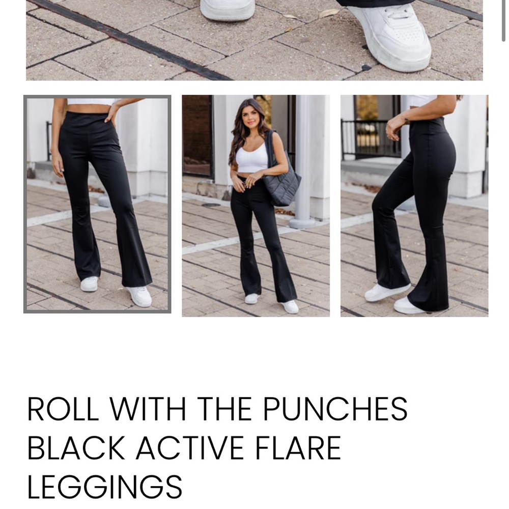 ROLL WITH THE PUNCHES
BLACK ACTIVE FLARE
LEGGINGS